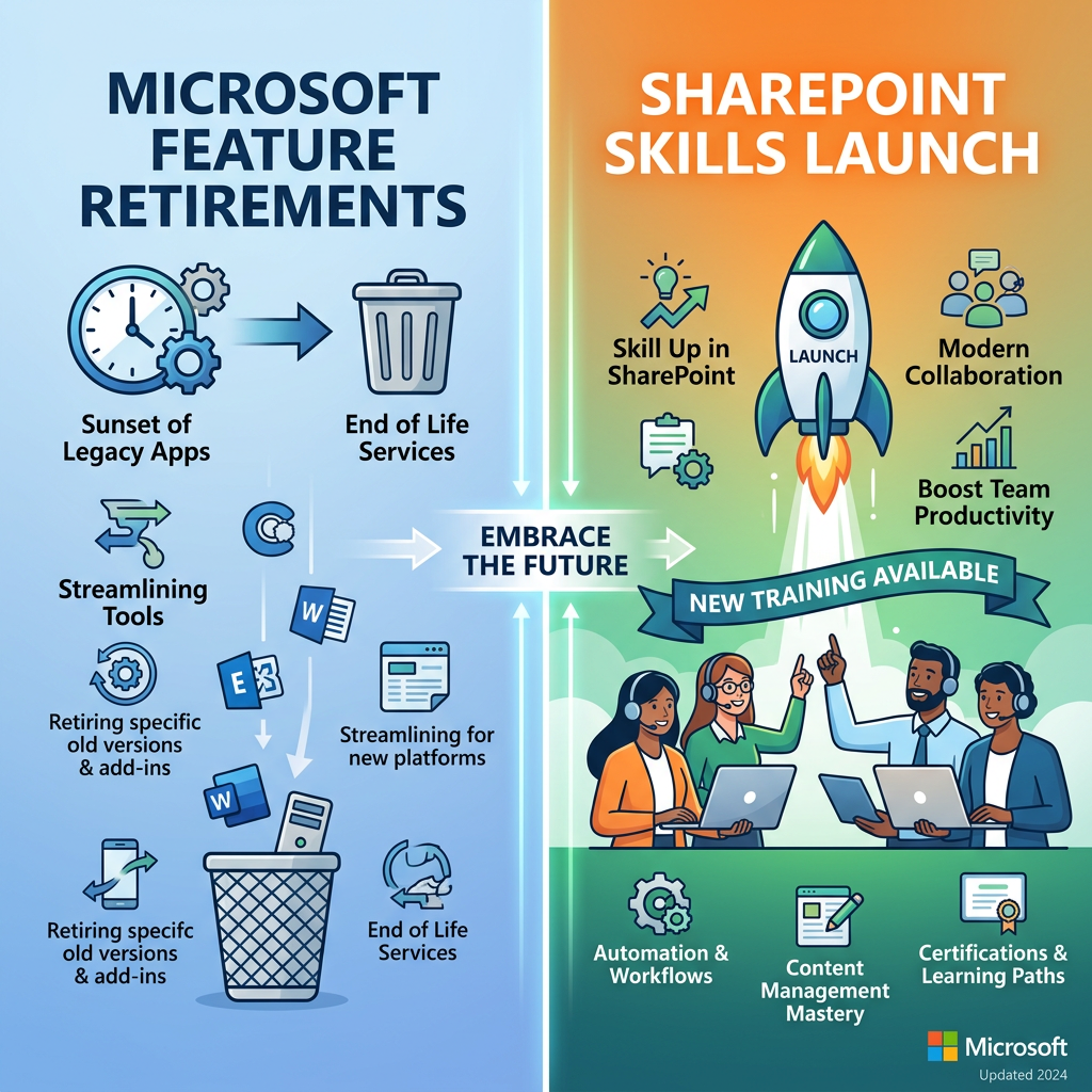 Microsoft 365 e Copilot: i ritiri degli ultimi 6 mesi