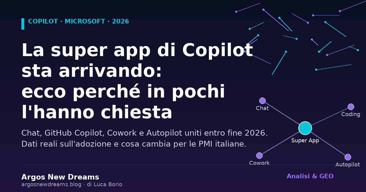 La super app di Copilot sta arrivando: ecco perché in pochi l’hanno chiesta